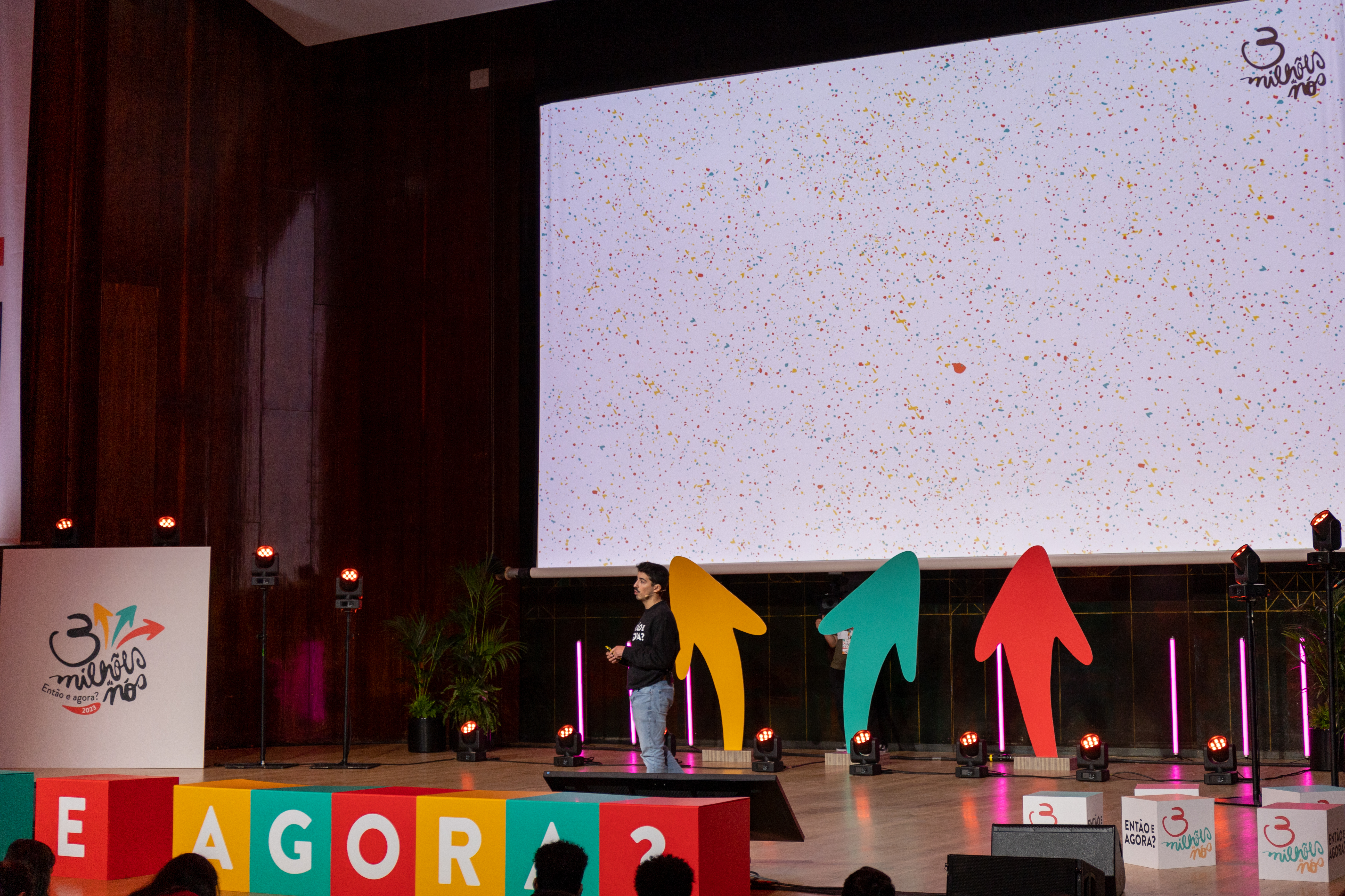 Momento do evento 3 Milhões de Nós